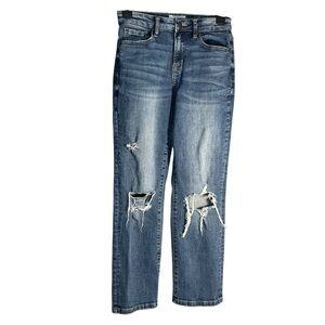 Bohme Straight Leg Distressed Jeans Sz 24